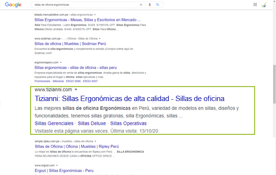 Posicionamiento web tizianni seo